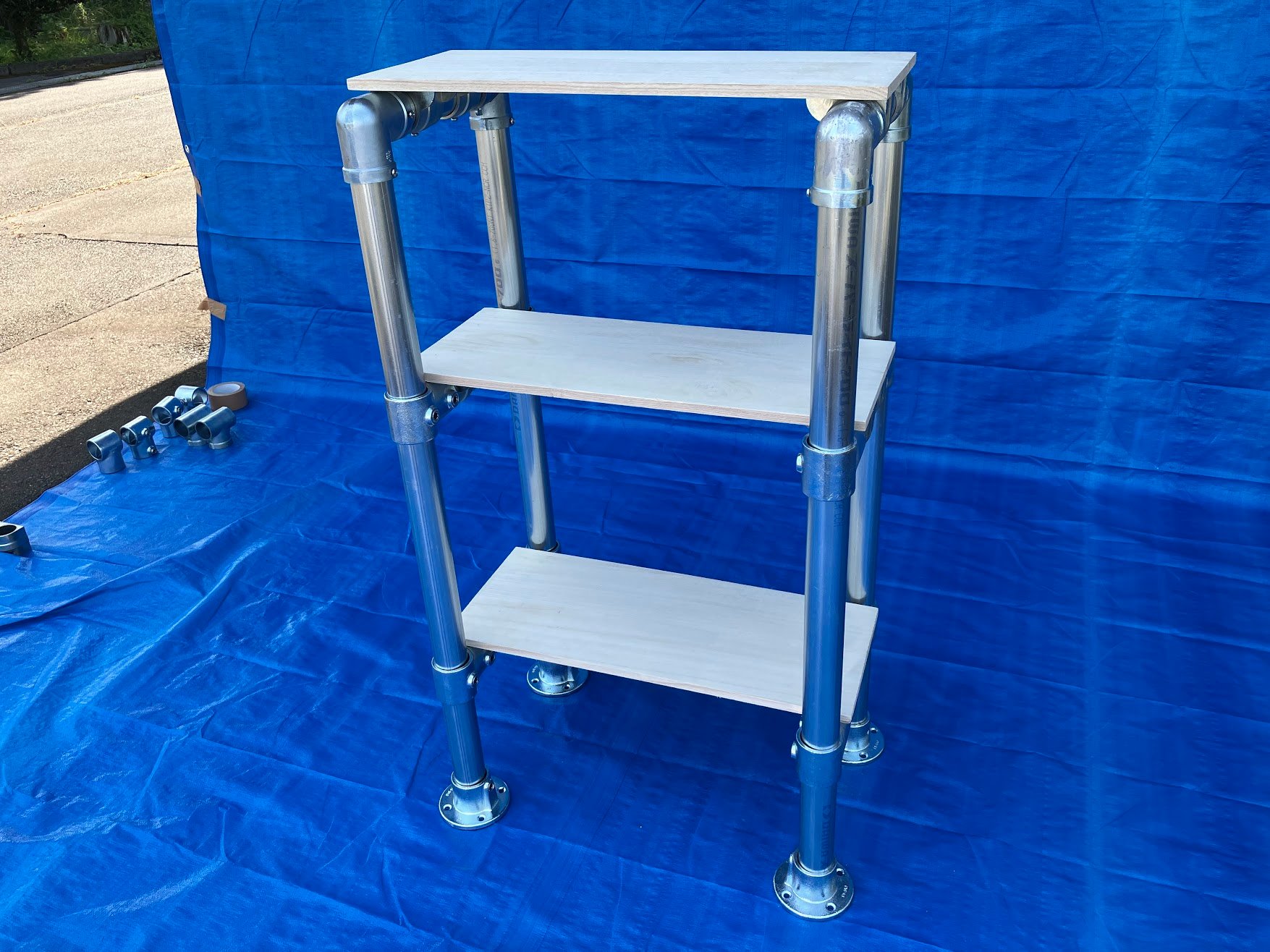 単管パイプでDIY！！”棚 (ラック)”の作り方とコストに関する気付き。